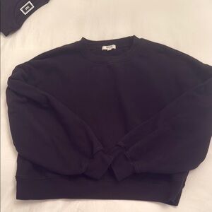 Agolde slightly cropped balloon sleeve sweatshirt